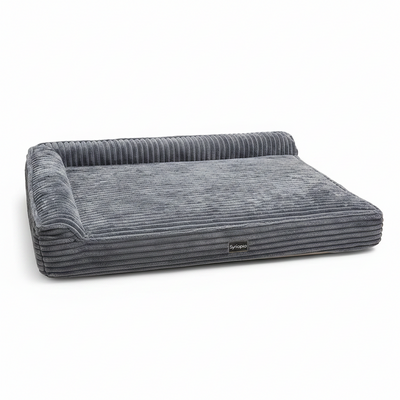 Orthopedic Memory Foam Dog Bed 7" Inch Thick Extra Large Dog Bed with Pillow 52"X36"X7" Includes Waterproof Liner & Durable Removable Cover, Grey