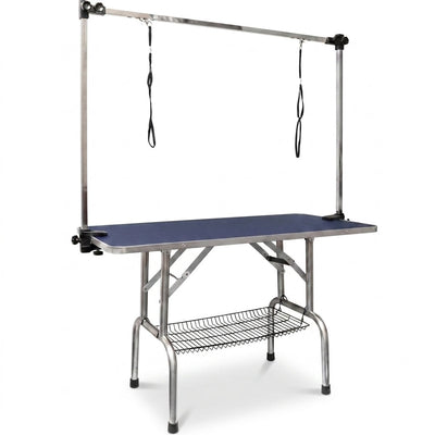 Dog Grooming Table Designed for Home Use, 36 Inch Foldable, 300 lb Capacity, Adjustable Height Arm