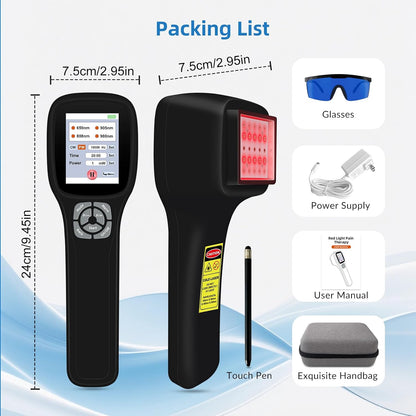 Cold Laser Therapy Device for Dogs, with 4 Wavelengths and Touch Screen