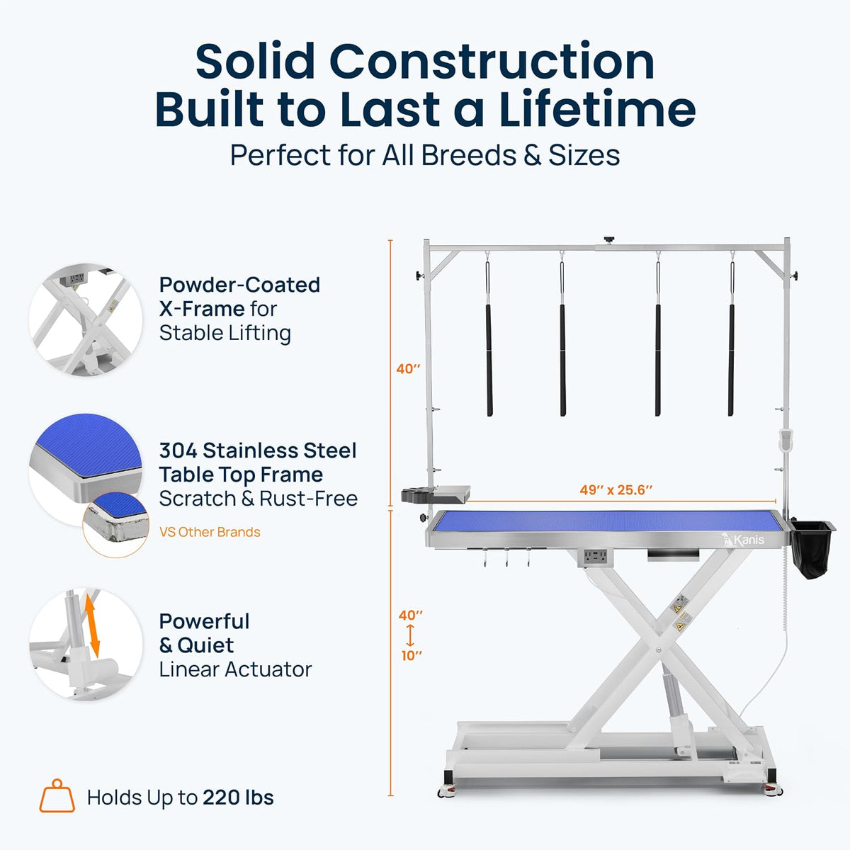 Professional Electric Dog Grooming Table - Heavy Duty