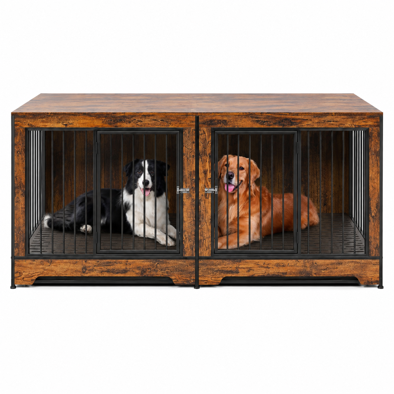 Elegant and Functional Dog Crate with Divider