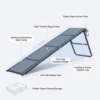 Dog Ramp for Cars, 71" L × 17.2" W, Extra-Long Foldable | Extra-Long for a Gentler Climb, Non-Slip Rug Surface, 250-Lb Capacity, Space-Saving Storage, Stable Support — How It Works