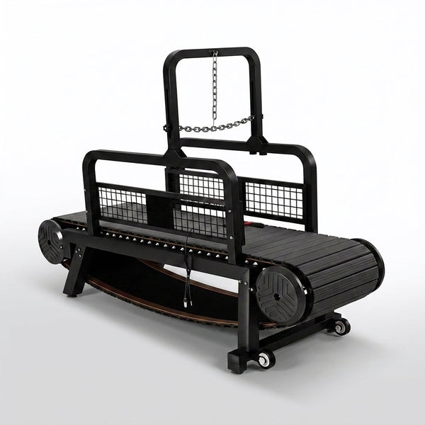 Dog Treadmill, Non-Motorized, Quiet, Smooth, Adjustable Pet Treadmill, Pit Bull Training Equipment with Brakes and Speedometer — Studio Shot