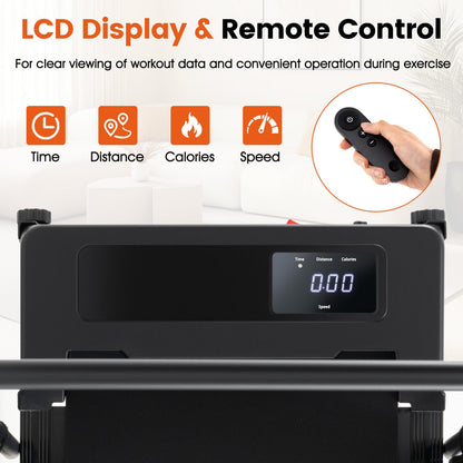 Dog Treadmill with Remote & LCD Display | Recommended Pet Weight Up to 130 lbs