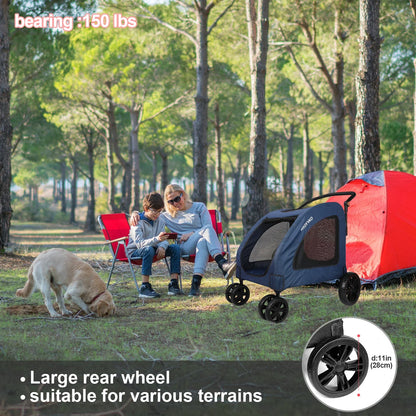 Heavy-Duty Dog Stroller for Large Dogs | Up to 120 lbs