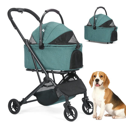 Foldable Dog Stroller | Up to 44 lbs