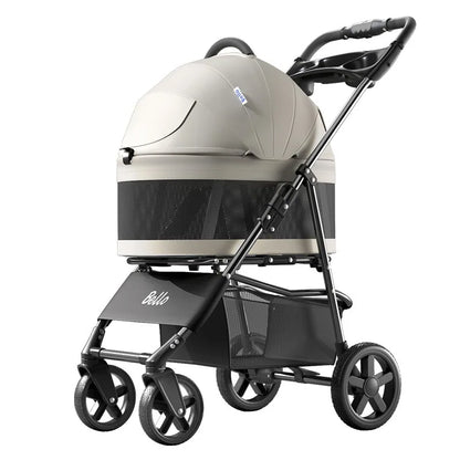 One-Pull Opening Foldable Dog Stroller | Up to 44 lbs