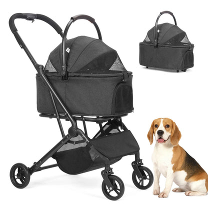 Foldable Dog Stroller | Up to 44 lbs