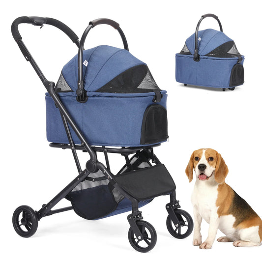 Foldable Dog Stroller | Up to 44 lbs