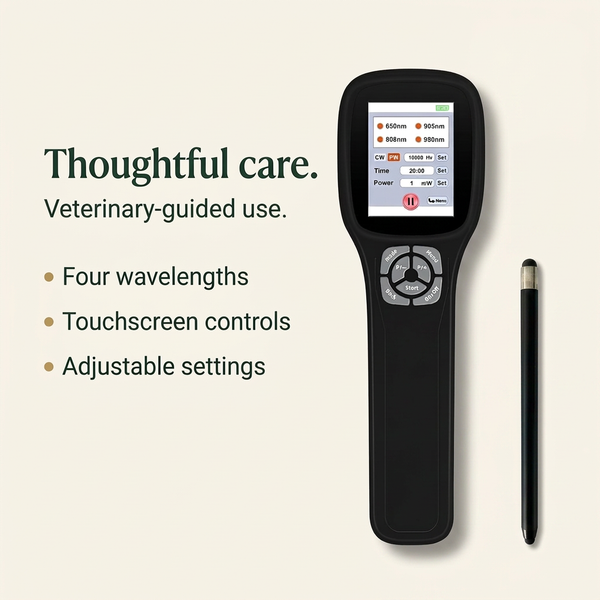 Precision Cold Laser Therapy Device for Dogs | Four Wavelengths & Touchscreen Control