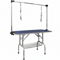 Dog Grooming Table Designed for Home Use, 36 Inch Foldable, 300 lb Capacity, Adjustable Height Arm